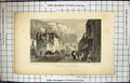 Original Old Antique Print Engraving 1830 Snargate Street Dover Lacey Shepherd