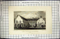 Old Engraving Architecture Fryars Aylesford Kent Lord Shepherd Winkle