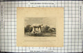 Original Old Antique Print View Kitt'S Cotty Kent Aylesford England Engraving