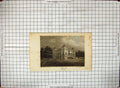 Old Antique Print Engraving Exterior Hagley Park Lord Lyttelton Shepherd