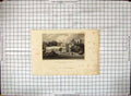 Antique Old Print Engraving Lower Eatington Hall Warwickshire Radclyffe Neale