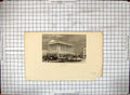 Antique Old Print Exterior Town Hall Birmingham Architecture Engraving Tallis