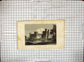 Antique Old Print Maxstoke Castle Radcylffe Green Architecture Engraving 1816