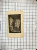 Old Engraving 1807 Malmsbury Abbey-Church South Ailse Wiltshire Smith 19th