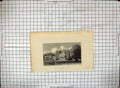 Antique Old Print Engraving Exterior Tottenham Park Wiltshire Architecture