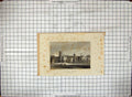 Old Antique Print Engraving Exterior Lacock Abbey Wiltshire Architecture