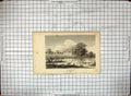Antique Old Print 1808 Lediard Tregoze Lord Bolingbroke Wiltshire Engraving