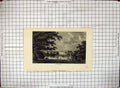 Antique Old Print 1792 View Bonood Mansion House Man Fishing River Engraving