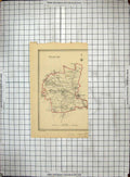 Old Antique Print Map Wilton Salisbury Wilsford Parish Wishford England