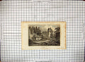 Original Old Antique Print Engraving 1812 Haughmond Abbey Shropshire Storer