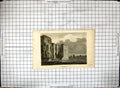 Original Old Antique Print Engraving Kenilworth Castle Warwickshire England