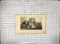 Old 1829 St. Clements Church Sandwych Kent Rogers Gastineau Engraving 19th
