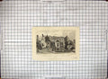 Old Print Engraving 1829 Bishop'S Palace Maidstone Kent Winkles Shepherd 19th