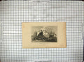 Old Print Engraving Hornsey Wood House Middlesex Hunting Queen Elizabeth