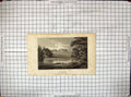 Old Antique Print 1801 View Stowe Buckinghamshire Storer Hood Engraving 19th