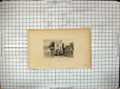 Antique Old Print Engraving View Ancient Gateway Barking Essex Fire Bell Gate