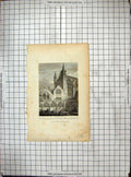 Old Cloisters Gloucester Cathedral Architecture Engraving 1812 Storer 19th