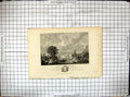 Antique Old Print View Coles Borne Architecture Henry Storer Engraving 1825