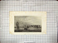 Antique Old Print Engraving View Gravesend Kent England Ship Boats Allen Cox