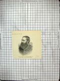 Old Antique Print 1888 Right Hon. Colonel King-Harman Government Ireland 19th