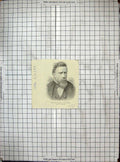 Original Old Antique Print Portrait 1886 Signor Ponchielli Musical Composer