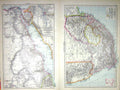 Old Print Egypt South Africa Map C1897 Nubia Khartum Cairo Environs Cape 0 19th