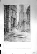 Original Old Vintage Print Idol Lane London Stapleton Drawing C1930 20th