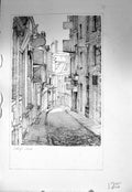 Old Vintage Print Harp Lane London Stapleton Drawing C1930 Street Scene 20th