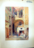 Original Old Antique Print View San Remo Italy 1904 Murray Colour 20th Century