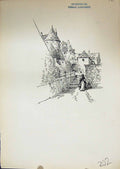 Original Old Antique Print 1904 Murray Dieppe Castle France Azay Le Rideau