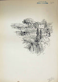 Original Old Antique Print 1904 Murray View Tarascon 20th Century