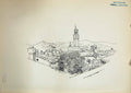 Original Old Antique Print 1904 Murray Palazzo Vecchio Pitti Palace 20th