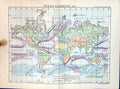 Old Ocean Currents Arctic Atlantic Indian Pacific Bartholomew Map 188 Victorian