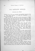 Original Old Antique Print Napoleon Weaver Male Female Pyromelana Afra 1899