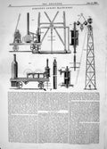 Old Engineering 1862 George Simpson Boring Machinery Stratified Rocks Victorian