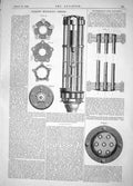 Old Print 1862 Invention David Wilson Hydraulic Presses De Normandy Tube 19th