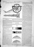 Antique Old Print 1862 Riggenbach Improved Artillery Carriage Ripley Pistons
