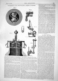 Antique Print Engineering 1862 John Hodgkinson Greenhalgh Combing Machines 19th