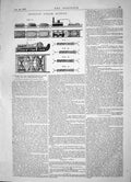 Antique Old Print 1863 Russian Steam Sledge Tug Drawing Heavy Loads Ice Snow