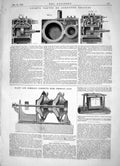 Old Print 1863 Selby Valves Compound Engines Platt Schiele Pressure Fans 19th