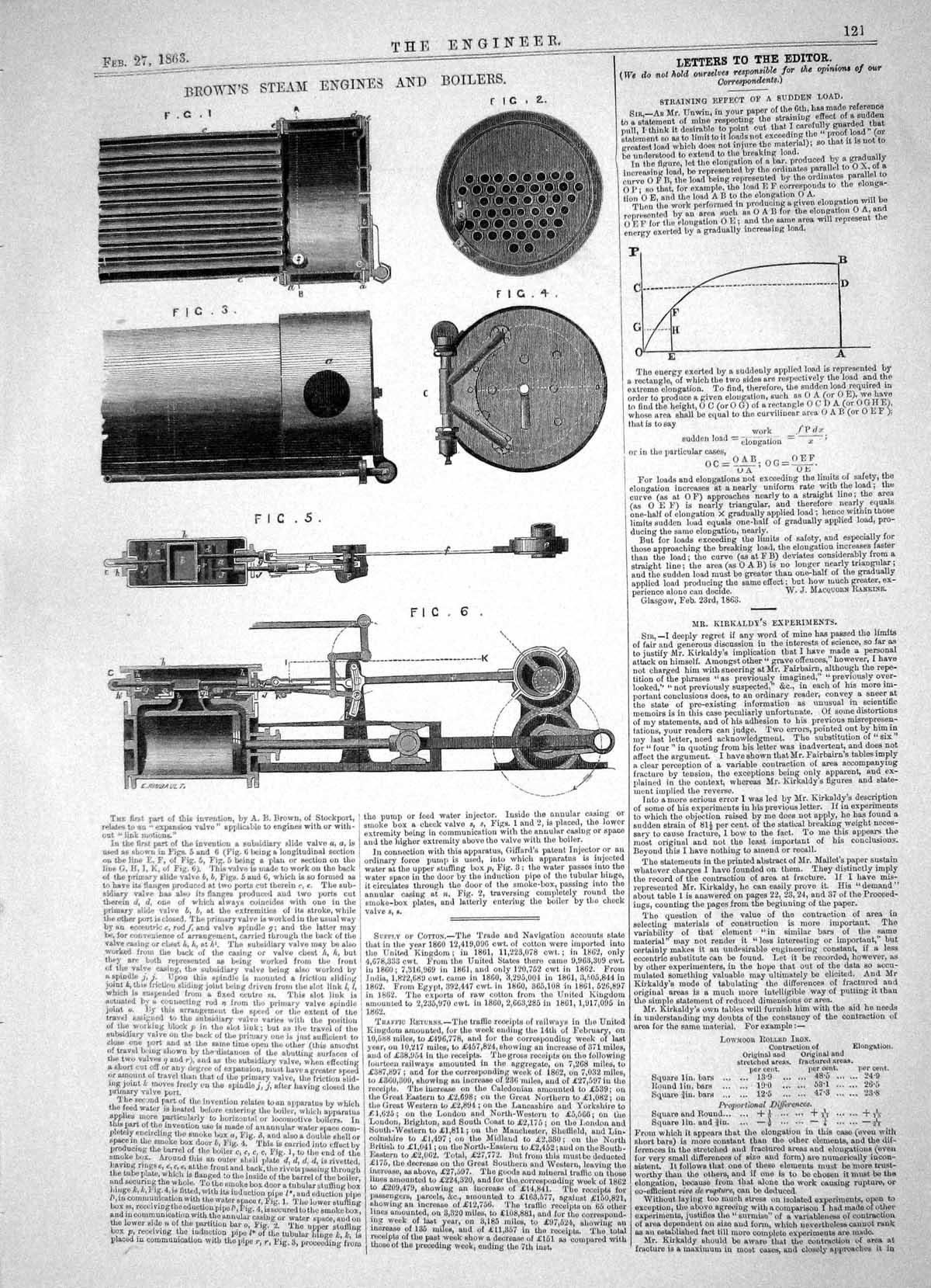 Old Engineering 1863 Invention Brown Steam Engines Boilers Machinery Victorian