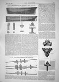 Old Print 1863 James Gray Arrangements Cleaning Ships Bottoms Wood Ransom 19th
