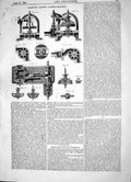 Old Engineering 1863 Invention Johnson Motive Power Engines Machinery Victorian
