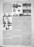 Antique Print 1863 Thomas Kennedy Taps Valves Bryan Donkin Bearings Shafts 19th