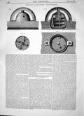 Old Engineering 1863 Invention James Hyde Floating Apparatus Machiner Victorian