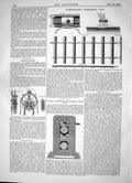 Antique Old Print 1863 Barningham Permanent Way Tangye Pulley Lauth Machinery