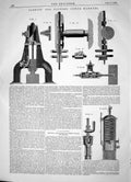 Old 1863 Carbutt Clough Power Hammer Chaplin Russell Water Apparatus Victorian