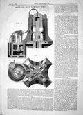 Old Engineering 1863 Shanks Kohn Hydrostatic Press Steam Power Machin Victorian