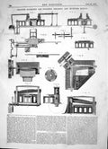 Old Engineering 1863 Piggott Machinery Punching Shearing Rivetting Me Victorian