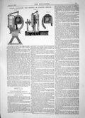 Old Engineering 1863 Klein Invention Machinery Turning Shaping Metals Victorian